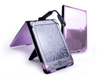 Tuff Luv Bliss Case for Kindle 6 E Ink Kobo Touch Glo Pink Rechg 