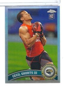 E2 2011 Topps Chrome Cecil Shorts Refractor RC Rookie Jacksonville 