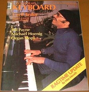 Contemporary Keyboard 1979 Cecil Taylor Roland Jupiter 4 KORG VC 10 