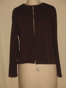 caslon m knit cardigan sweater in brown