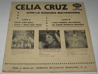 CELIA CRUZ   ROCK AND ROLL   SONORA MATANCERA   EP 7 MEXICAN salsa