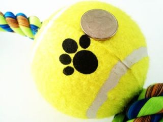 Big Dog Tug Toy Large Tennis Ball with Rope 24 inch Extra Large USA 