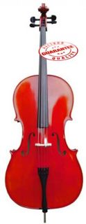 luca meister student cello red 4 4 bow gigbag rosin mc100 rd 4 4