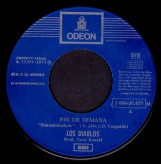 Los Diablos Spain SG 7 EMI 1971 Fin de Semana