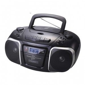 Supersonic MP3 CD Player with USB Aux Inputs Cassette Recorder Am FM 