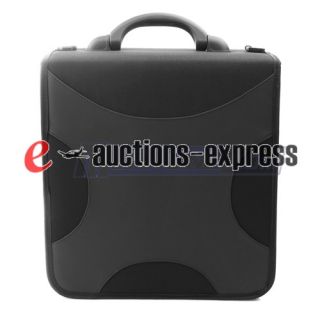 424 Capacity CD DVD R Wallet Holder Case Bag for Media Storage Black 