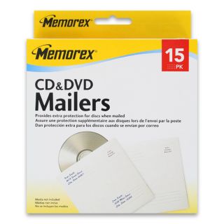   cd dvd mailers new memorex cd dvd mailers color white item 01983