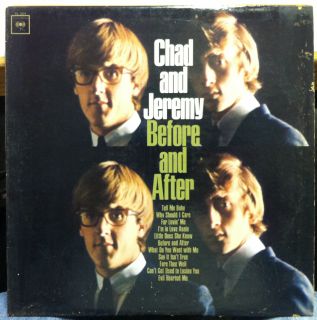 CHAD & JEREMY before and after LP Mint  CL 2374 Vinyl 1965 Mono Record 