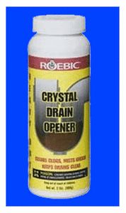 ROEBIC LABORATORIES 32oz 2lb Crystal Drain Opener 100 Sodium Hydroxide 