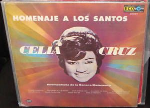 Celia Cruz Homenaje A Los Santos LP VG Santeria