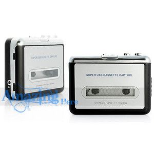 USB Cassette Tape to PC MP3 Converter Adapter Music Player LED Bike 