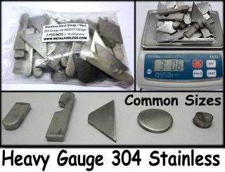 Stainless Steel Sheet Slug Material Thick 304 Grade Jewlelry Melting 