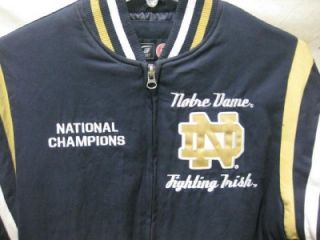 Notre Dame Wool & Leather Championship Jacket Size Small Size XL