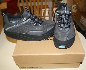 MBT CHAPA GTX SHOES SIZE WOMENS 7 BLACK BLUE NEW IN THE BOX FREE 
