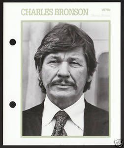 Charles Bronson Atlas Movie Star Picture Biography Card