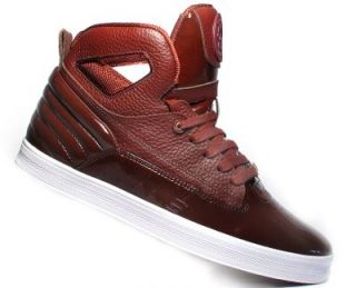   Culture Shoes Hamachi Burgundy Patent Athletic Sneakers Ska