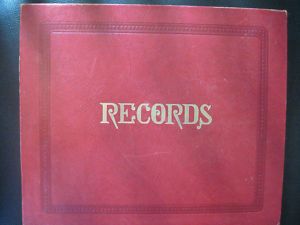Record Storage Album for 45s Vintage Red Binder Case Book 1940s Era 10 