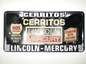 Cerritos Lincoln Mercury License Plate Frame Insert