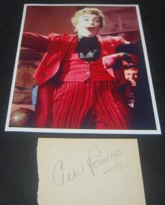 Cesar Romero Signed Page and Great Batman Jokers Print