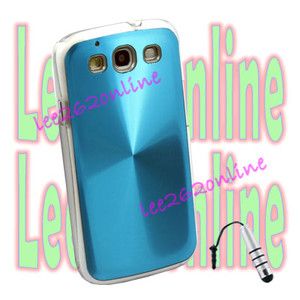 Azure Deluxe Shiny CD Laser Hard Case For Samsung Galaxy SIII S3 I9300 