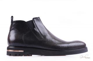 Cesare PACIOTTI Mens Shoes Boots Leather Black 42210