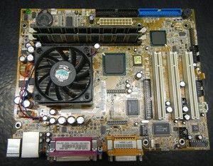 ASUS TUW LA MOTHERBOARD, INTEL CELERON CPU, RAM, COMBO