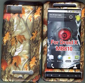 Hard Case Cover Cell Phone Case Motorola Milestone x MB810 Camo Yellow 