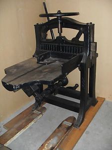 Chandler Price Vintage Antique Guillotine Paper Cutter