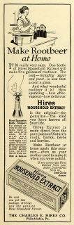 1918 Ad Charles E Hires Household Extract Expansion Bottle Stoppers 