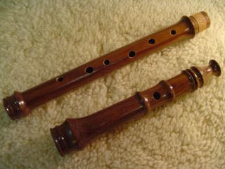 Heritage Music Keyless Woodwind Irish Folk Flute Walnut Wood Fife Bag 