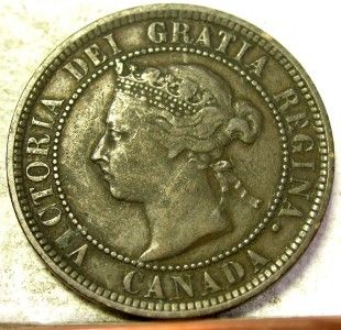 1886 canadian penny id # b514