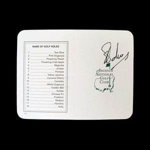 Charl Schwartzel Autographed Signed Masters Golf Scorecard Auto w COA 