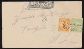 ki42 Mexico Cerritos, SLP MS Local Overprint 23 Aug 1914  Tampico 