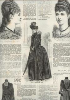 Original Salon Mode Feb 16 1889 Pattern Robe Chambre