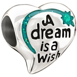 Authentic Chamilia Disney A Dream Is A Wish Heart Bead Charm Bracelet 