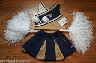 St Louis Rams Cheerleader Costume 14 Halloween Pom Pom