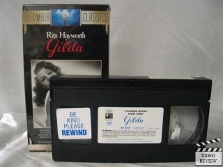 Gilda VHS Rita Hayworth Glenn Ford George Macready 043396601949