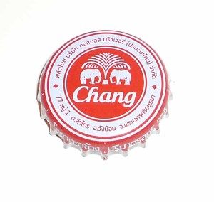 Chang Soda Water Bottle Cap Crown Thailand Drink Mixer