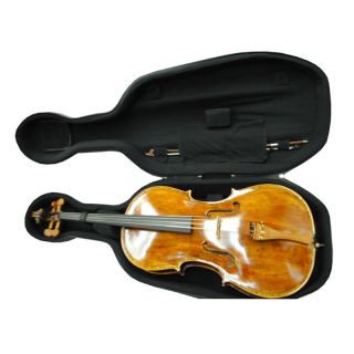  Stage Premium Cello Case Venus Gray Skin 4 4 Size with Wheels