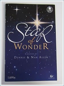 Star of Wonder Christmas Sheet Musical Play Book Dennis Allen