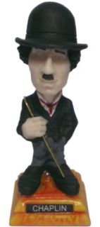 Sir Charles Spencer Charlie Chaplin Mini Statue Resin Figure The Great 
