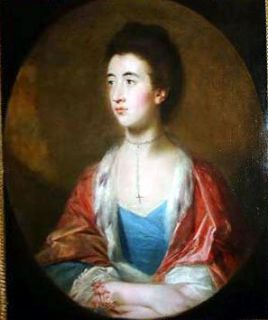 Portrait Lady Huntly by John Seaton Scottish 18th Cent