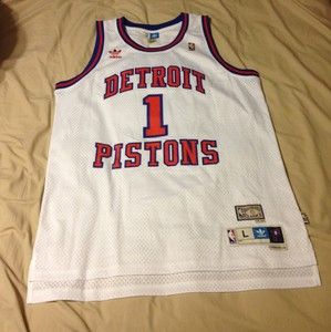 ADIDAS Detroit Pistons SEWN Chauncey BILLUPS Throwback 1957  58 Jersey 