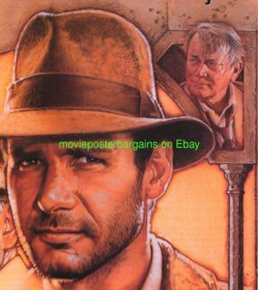 Indiana Jones and The Last Crusade Movie Poster 27x40 Original Sean 