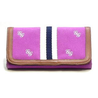 New Purple Canvas Jenny Checkbook Wallet Womens Clutch Wallet