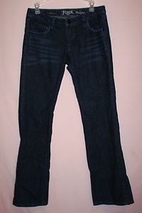 Womens Rock 47 Wrangler Checotah Nights Rodeo Jeans size 5 x 34 Retail 
