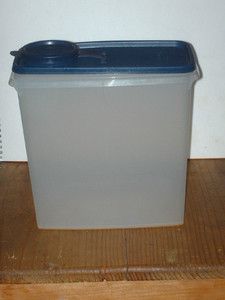 TUPPERWARE MODULAR MATES CEREAL KEEPER STORAGE CONTAINER BLUE LID