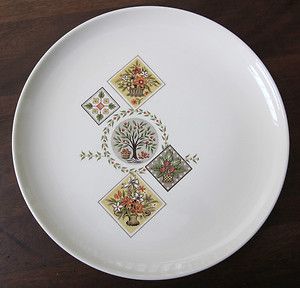 Taylor Smith Taylor Ever Yours Brocatelle Dinner Plate Circa 1960 
