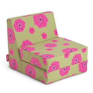   Girl Just Like You Floral Flower Green Pink Flip Lounge Chair Doll Bed