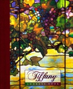 Tiffany Deluxe Address Book Art Nouveau Stained Glass